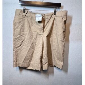 Lands' End Size 14 Light Khaki Chino Shorts Everyday 10 Inch New‎